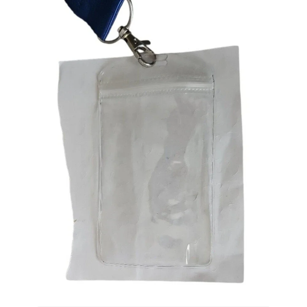 Walt Disney Travel Co Lanyard ID Badge Holder Navy Mickey Logo NWT Travel